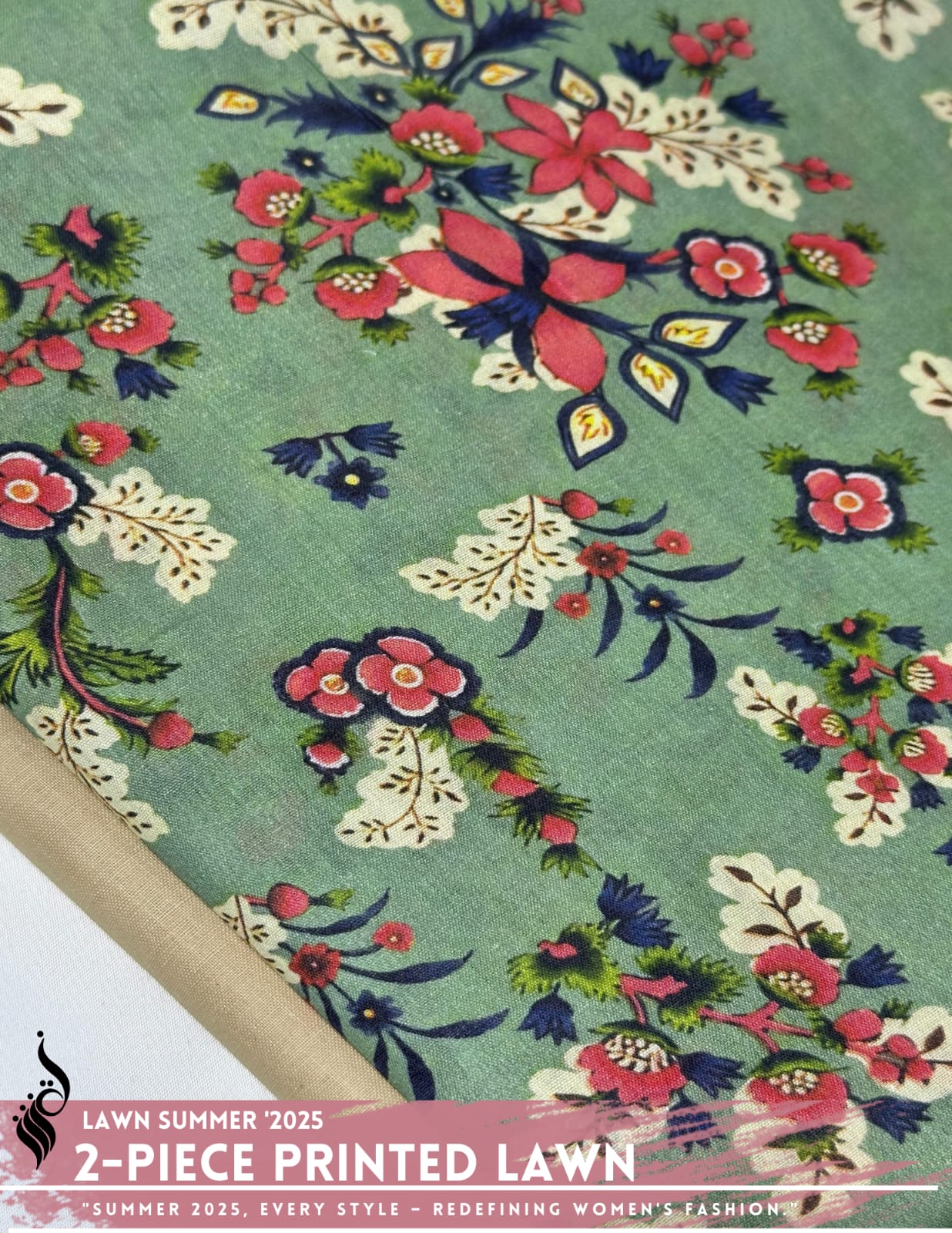 2 Piece Printed Lawn