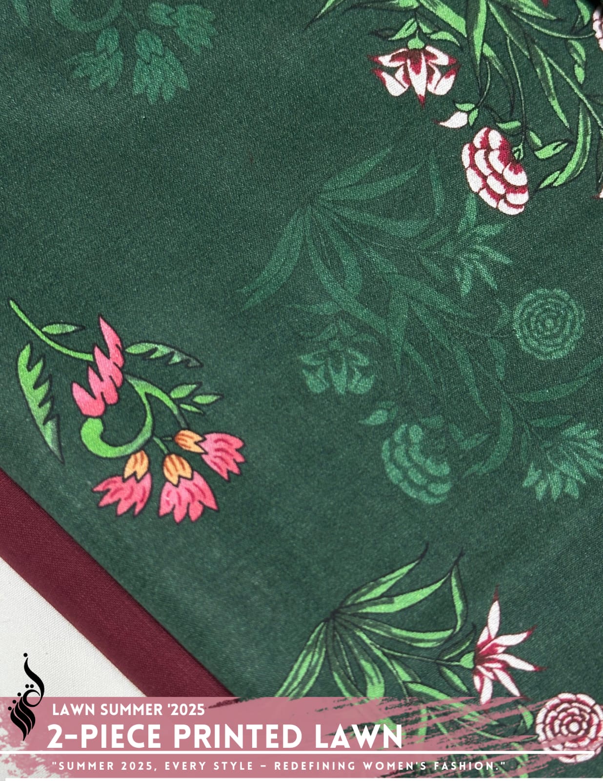 2 Piece Printed Lawn