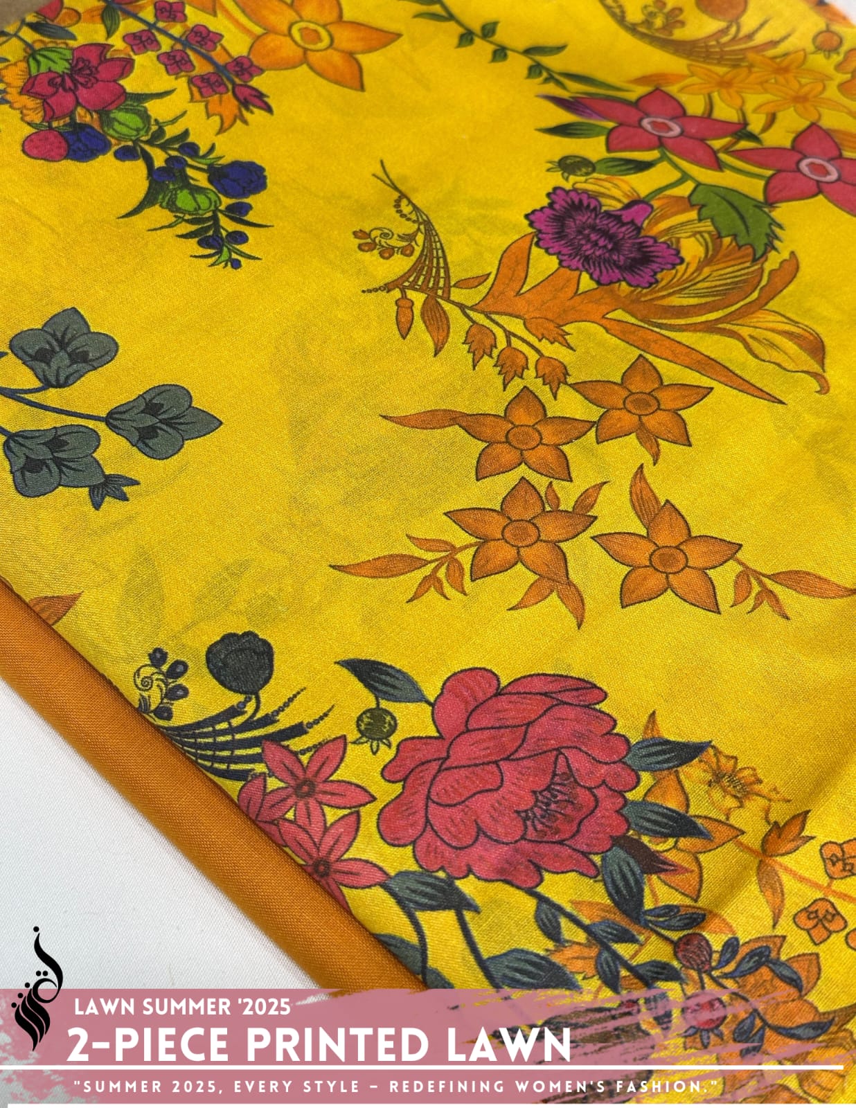 2 Piece Printed Lawn