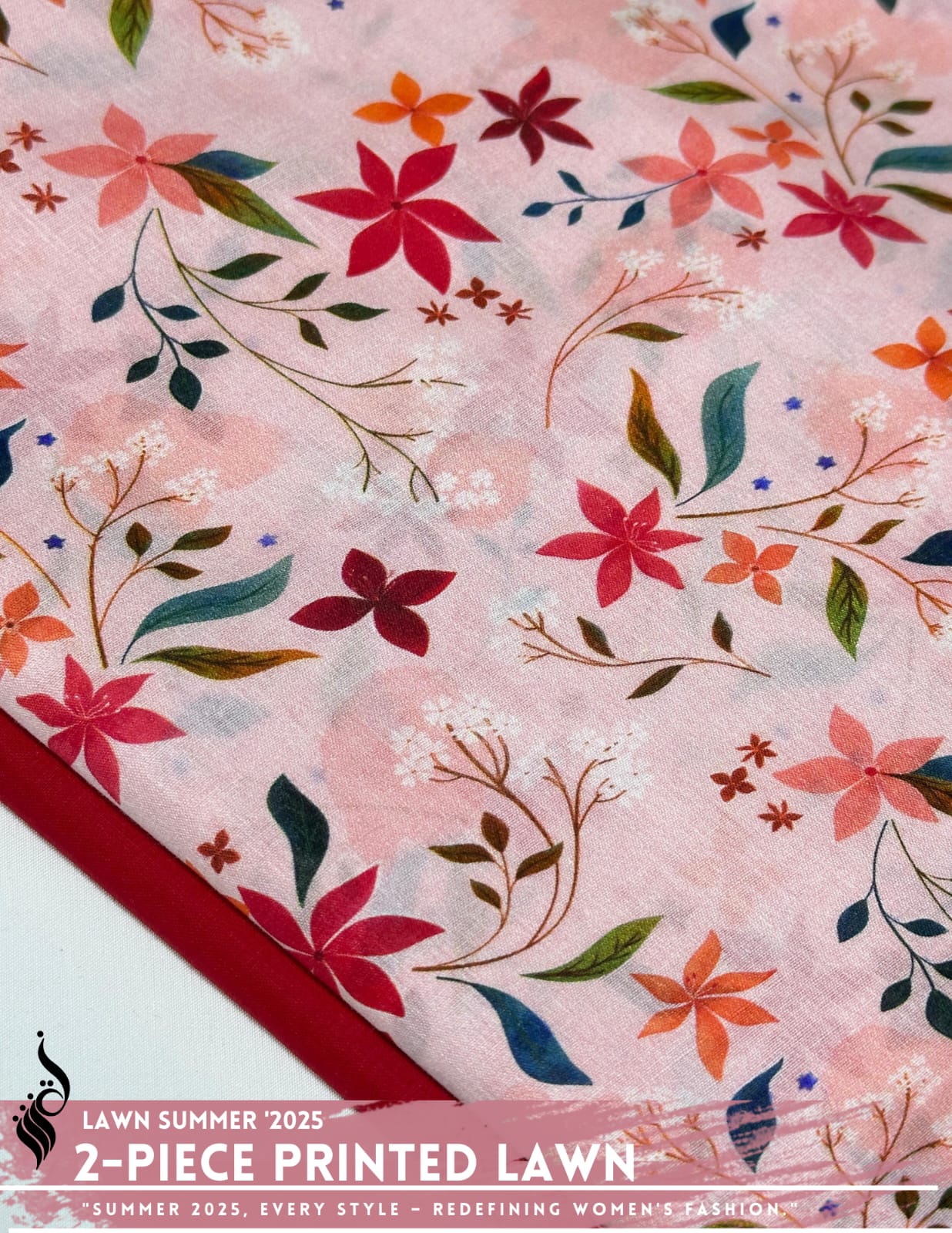 2 Piece Printed Lawn