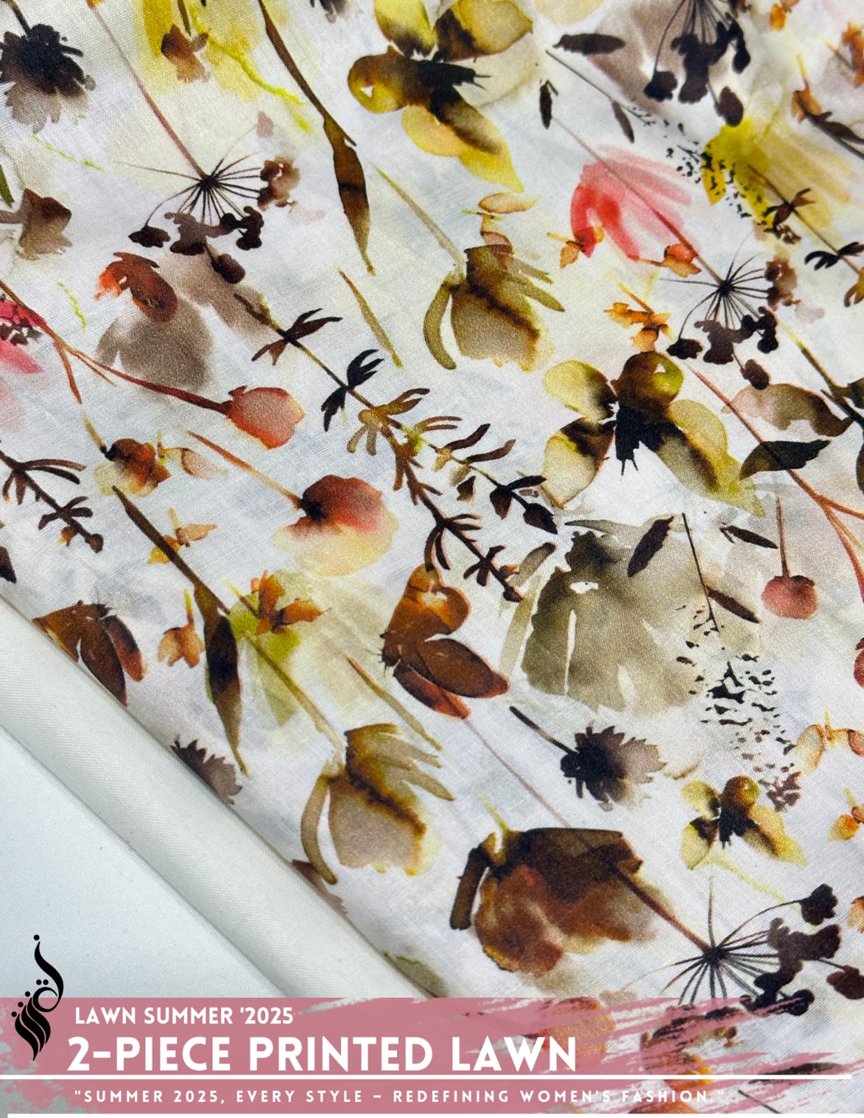 2 Piece Printed Lawn