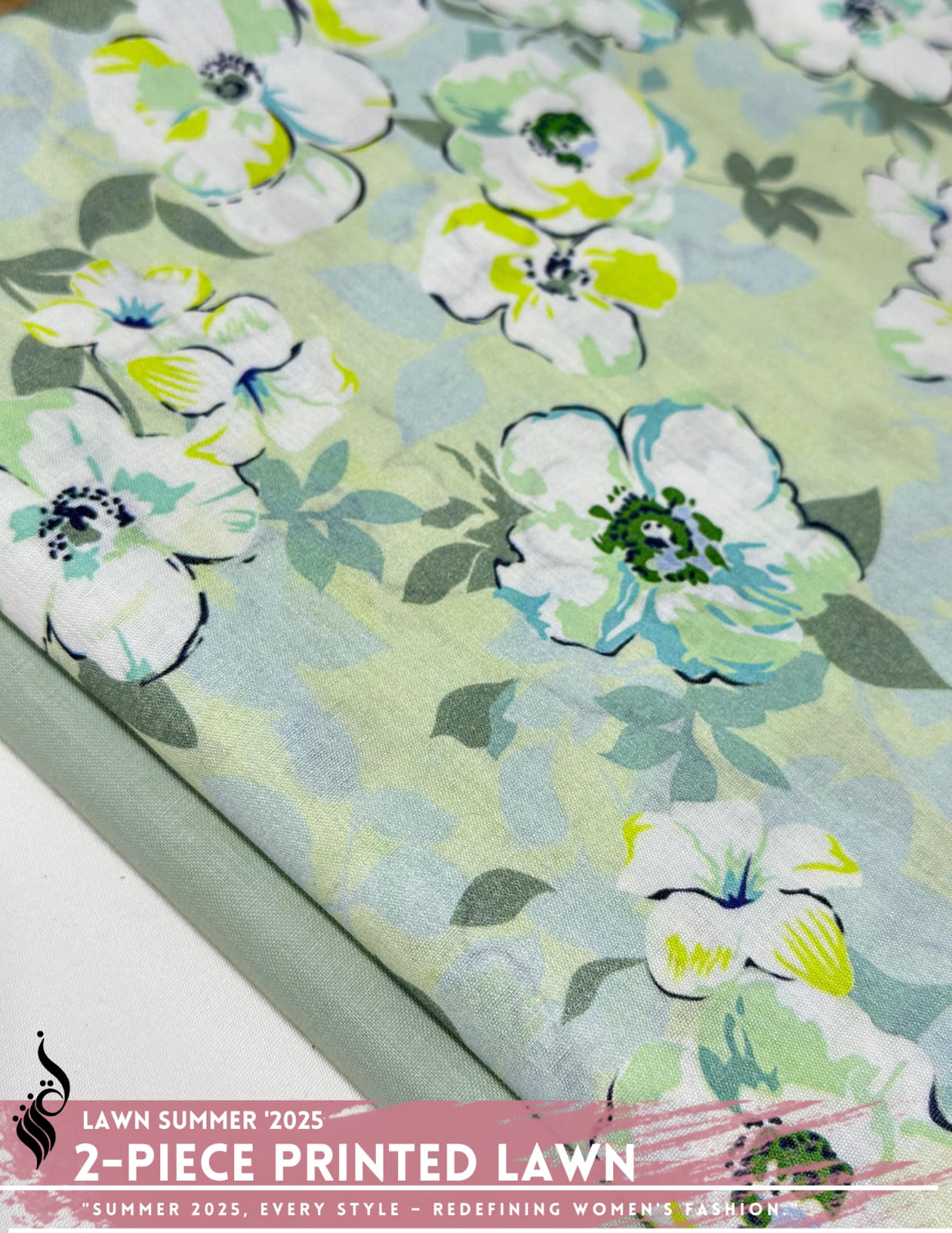 2 Piece Printed Lawn