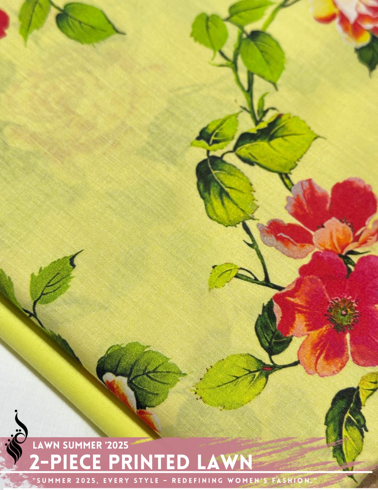 2 Piece Printed Lawn