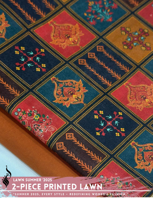 2 Piece Printed Lawn