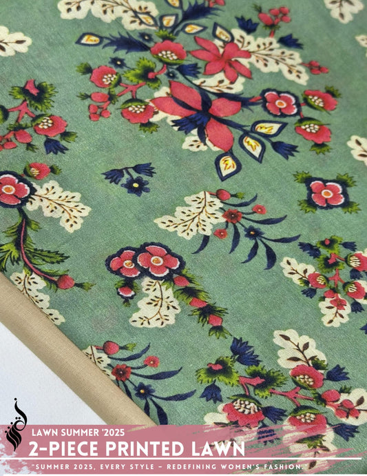2 Piece Printed Lawn