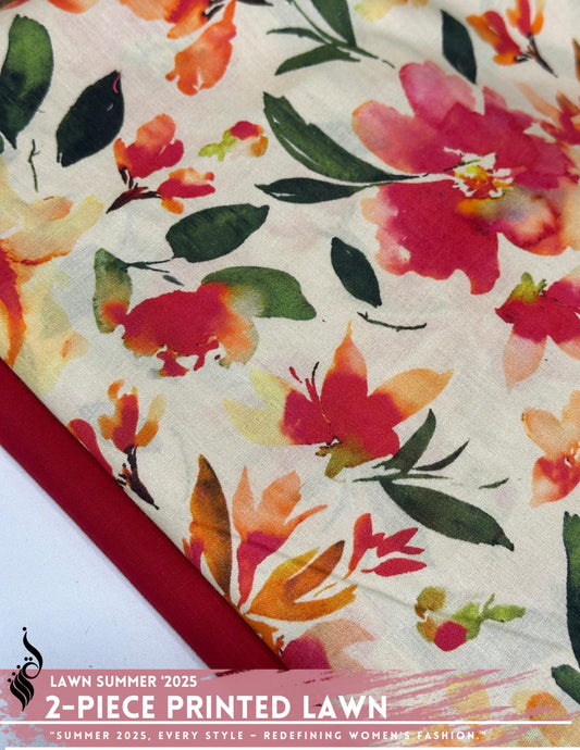 2 Piece Printed Lawn
