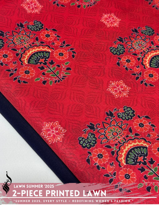 2 Piece Printed Lawn