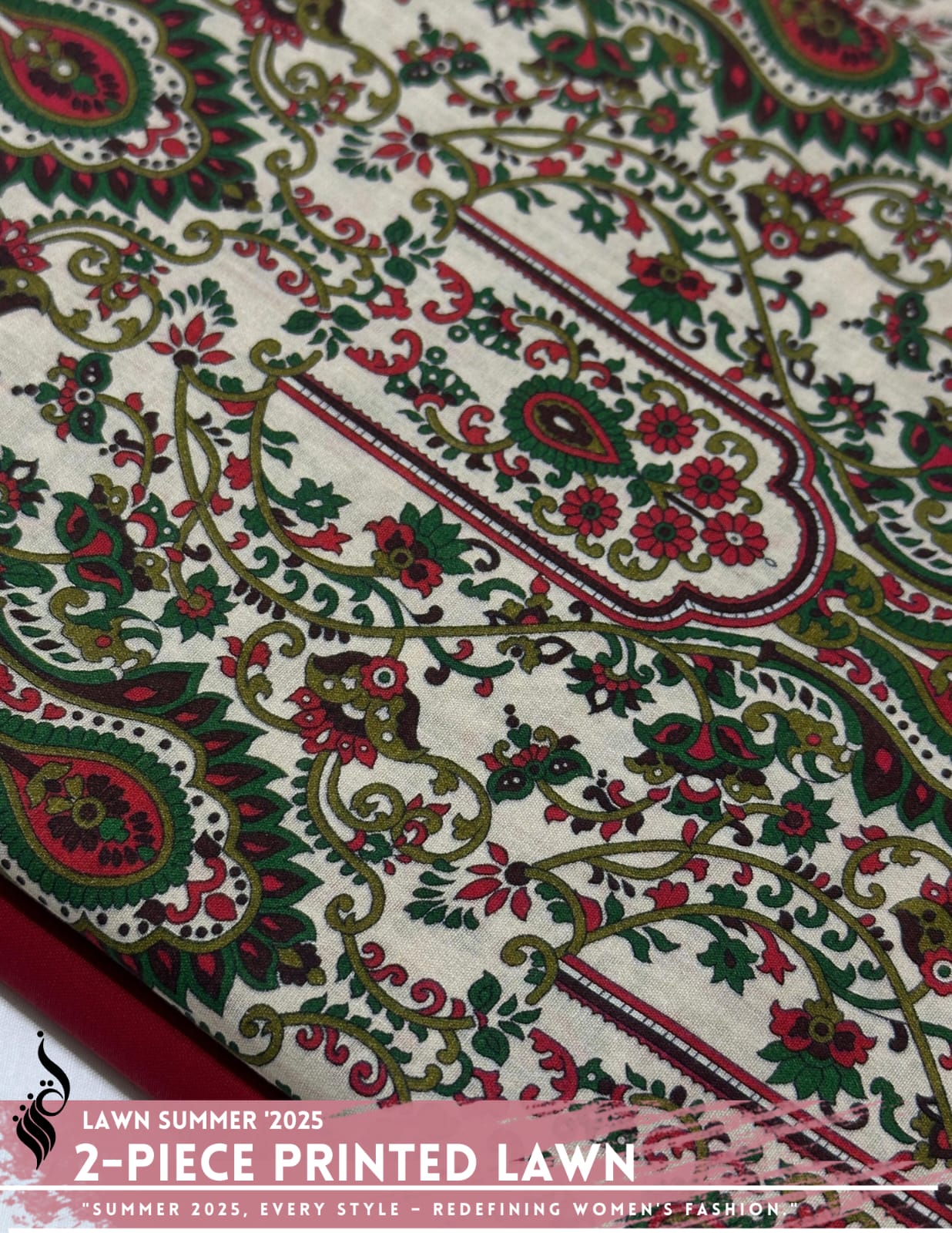 2 Piece Printed Lawn