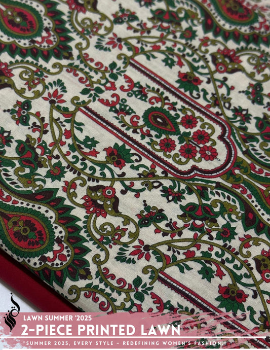 2 Piece Printed Lawn